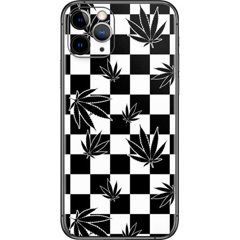 Marijuana Checkered iPhone 11 Pro Skin