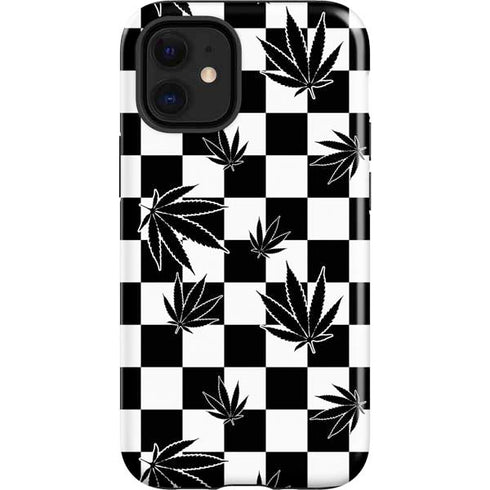 Marijuana Checkered iPhone 12 Mini Impact Case
