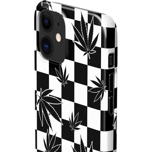 Marijuana Checkered iPhone 12 Mini Lite Case