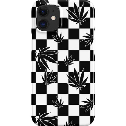 Marijuana Checkered iPhone 12 Mini Lite Case