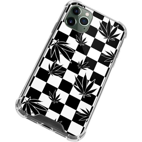 Marijuana Checkered iPhone 12 Pro Clear Case