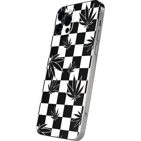 Marijuana Checkered iPhone 12 Pro Max Skin
