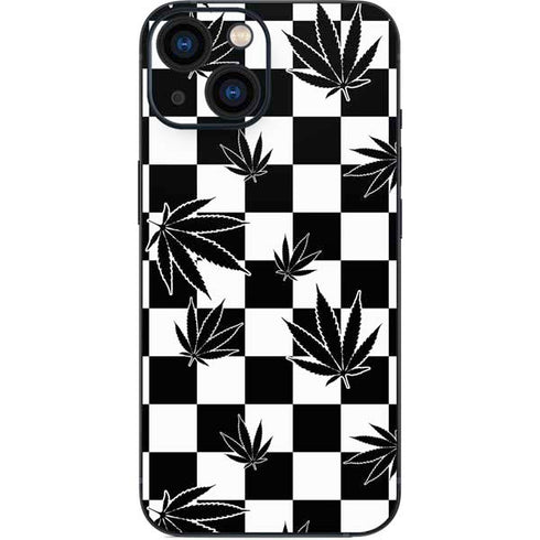 Marijuana Checkered iPhone 13 Mini Skin