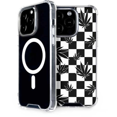 Marijuana Checkered iPhone 13 Pro MagSafe Case