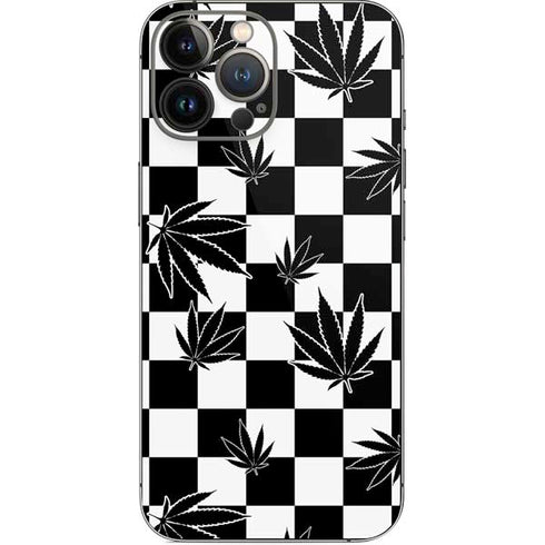 Marijuana Checkered iPhone 13 Pro Max Skin