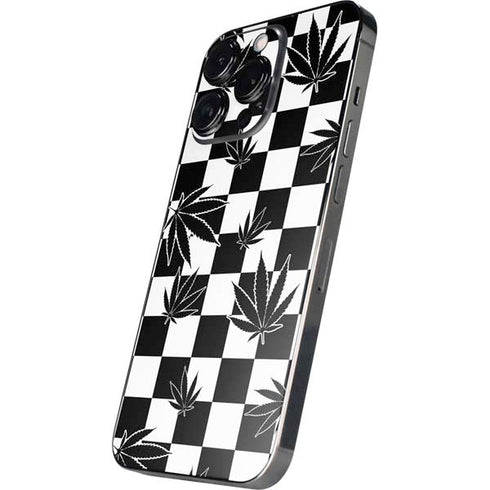 Marijuana Checkered iPhone 13 Pro Max Skin