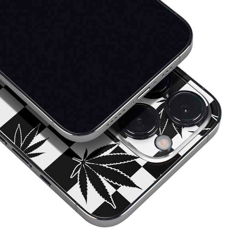 Marijuana Checkered iPhone 13 Pro Max Skin