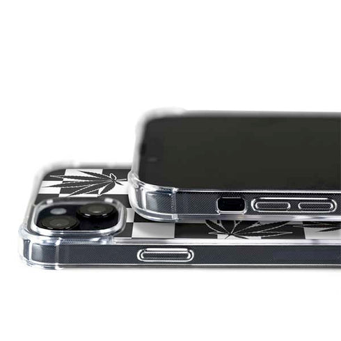 Marijuana Checkered iPhone 15 Plus MagSafe Case