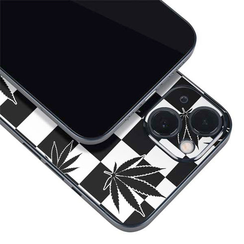 Marijuana Checkered iPhone 14 Skin