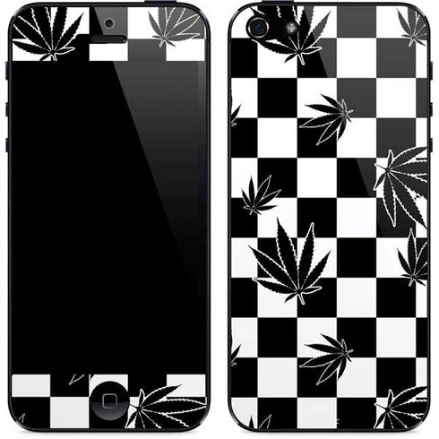 Marijuana Checkered iPhone 5/5s/5SE Skin