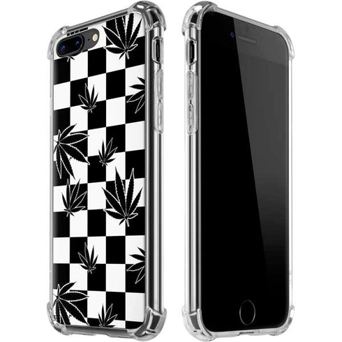 Marijuana Checkered iPhone 7/8 Plus Clear Case