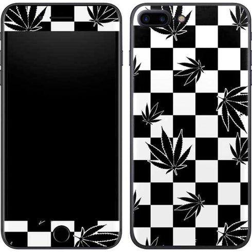 Marijuana Checkered iPhone 8 Plus Skin