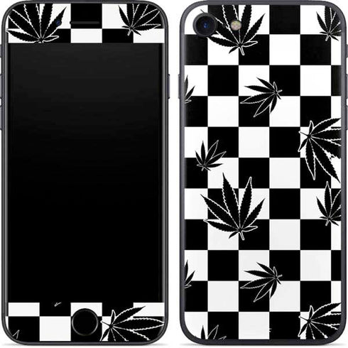 Marijuana Checkered iPhone 8 Skin