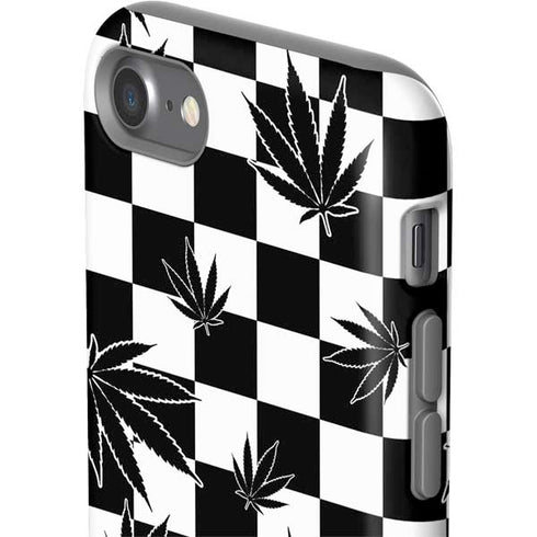 Marijuana Checkered iPhone SE (2nd & 3rd Gen) Pro Case