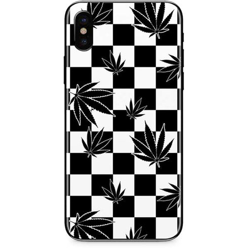 Marijuana Checkered iPhone XS Max Skin