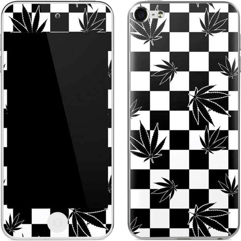 Marijuana Checkered Apple iPod Skin