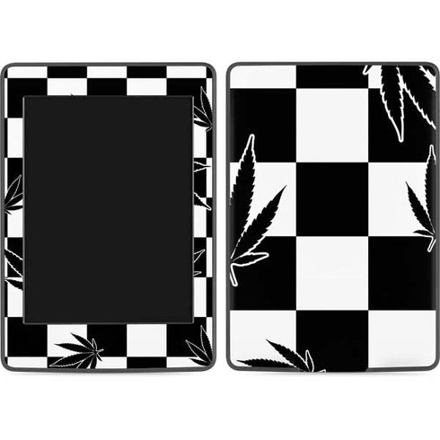 Marijuana Checkered Amazon Kindle Skin