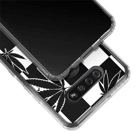 Marijuana Checkered LG K51/Q51 Clear Case
