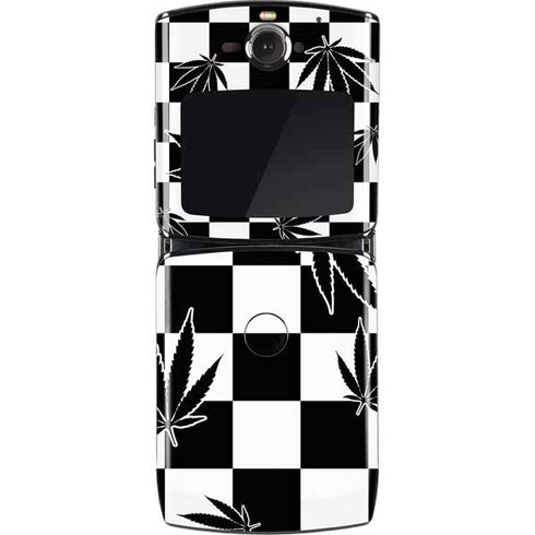 Marijuana Checkered Motorola RAZR Skin