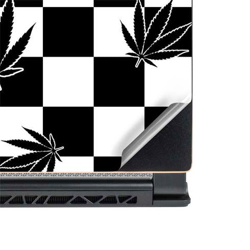 Marijuana Checkered MSI GS65 Stealth Laptop Skin