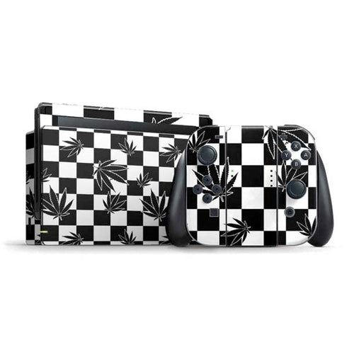 Marijuana Checkered Nintendo Switch Bundle Skin