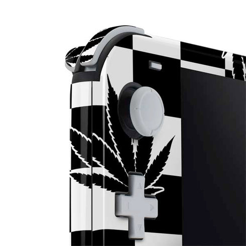 Marijuana Checkered Nintendo Switch Lite Skin