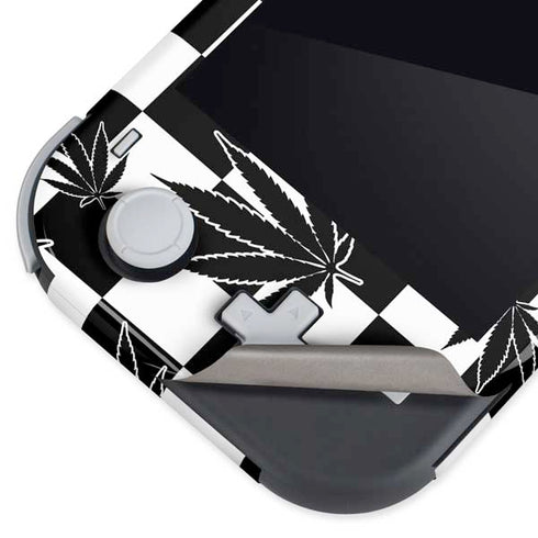 Marijuana Checkered Nintendo Switch Lite Skin
