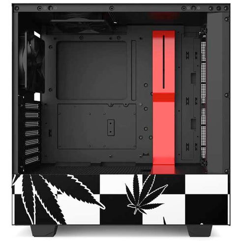 Marijuana Checkered NZXT H510 Compact ATX Mid-Tower Case Skin