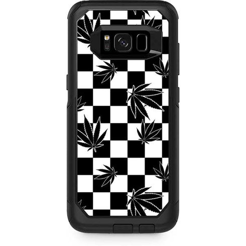 Marijuana Checkered Otterbox Commuter Galaxy Skin