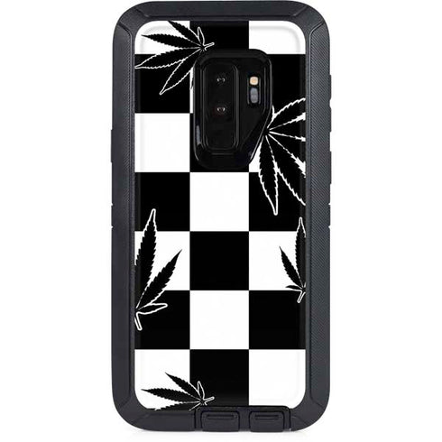Marijuana Checkered Otterbox Defender Galaxy Skin