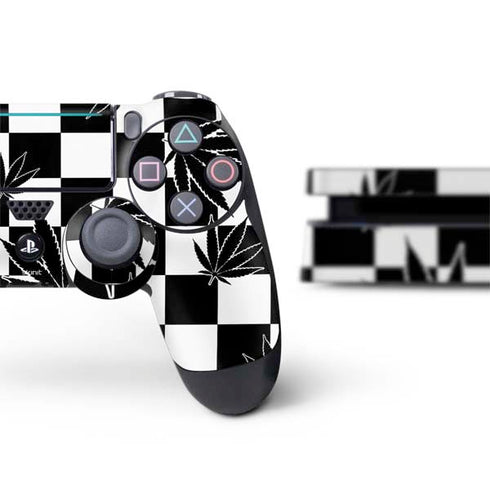 Marijuana Checkered PS4 Slim Bundle Skin
