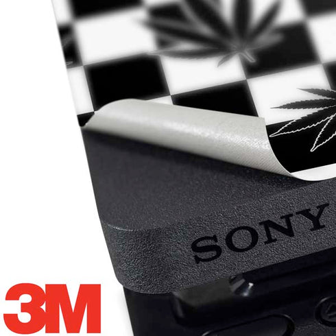 Marijuana Checkered PS4 Slim Skin