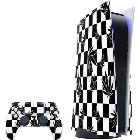 Marijuana Checkered PS5 Bundle Skin