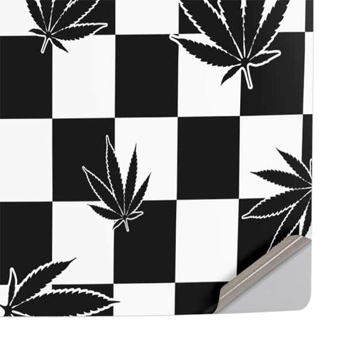 Marijuana Checkered PS5 Slim Disk Console Skin