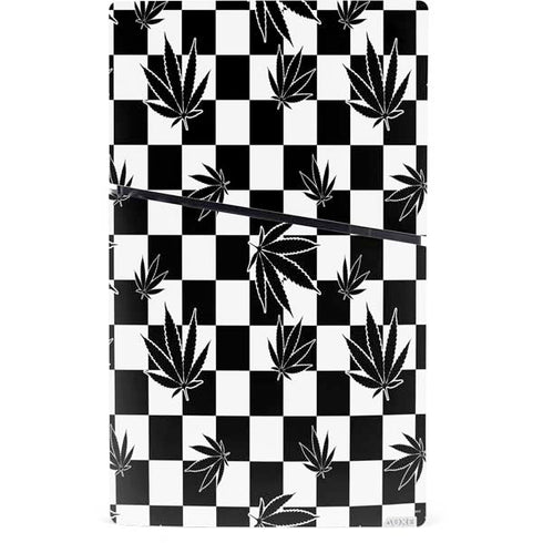 Marijuana Checkered PS5 Slim Digital Edition Bundle Skin