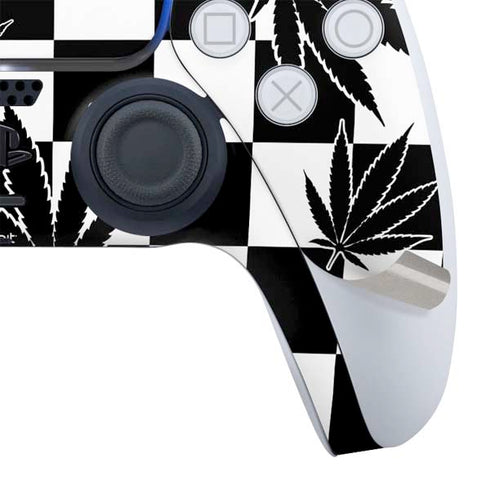 Marijuana Checkered PS5 Slim Digital Edition Bundle Skin