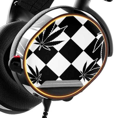 Marijuana Checkered SteelSeries Arctis 3 Skin