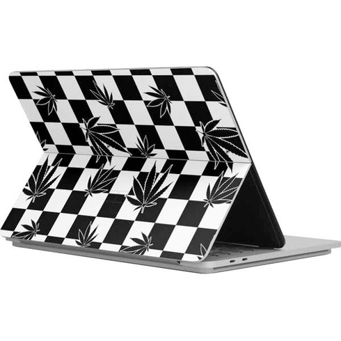 Marijuana Checkered Surface Laptop Studio Skin