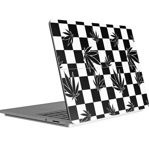 Marijuana Checkered Surface Laptop Studio Skin