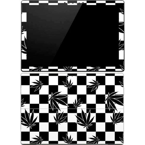 Marijuana Checkered Surface Pro 4 Skin