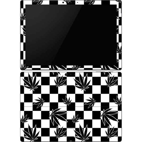Marijuana Checkered Surface Pro 6 Skin