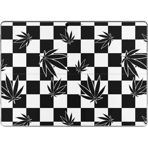 Marijuana Checkered Surface Pro 8 Skin