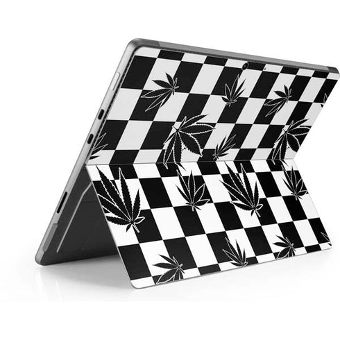 Marijuana Checkered Surface Pro 9 Skin