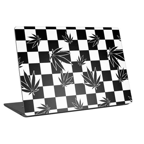 Marijuana Checkered Universal Laptop 12in (9.8 x 6.8in) Skin