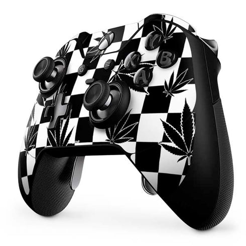 Marijuana Checkered Xbox One Elite Controller Skin