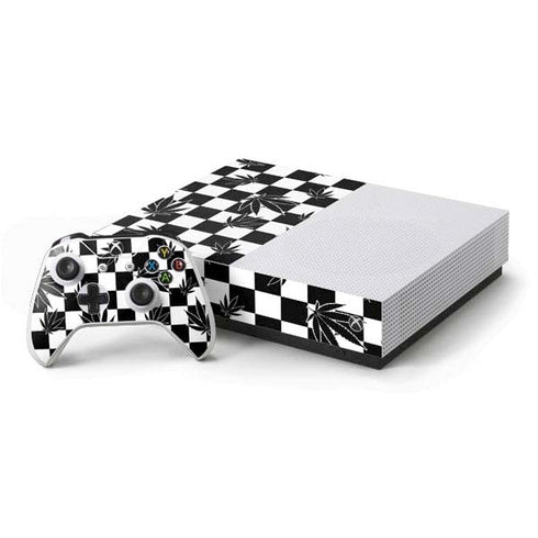 Marijuana Checkered Xbox One S All-Digital Edition Bundle Skin