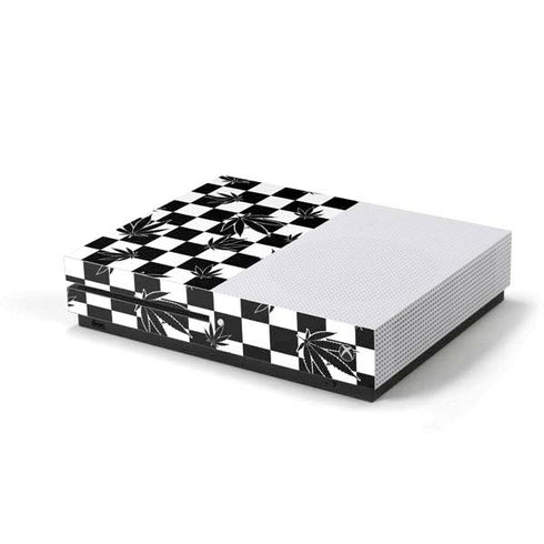 Marijuana Checkered Xbox One S Console Skin