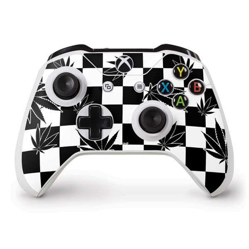 Marijuana Checkered Xbox One S Controller Skin