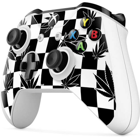 Marijuana Checkered Xbox One S Controller Skin