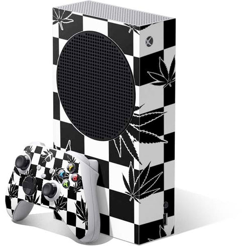 Marijuana Checkered Xbox Series S Skins